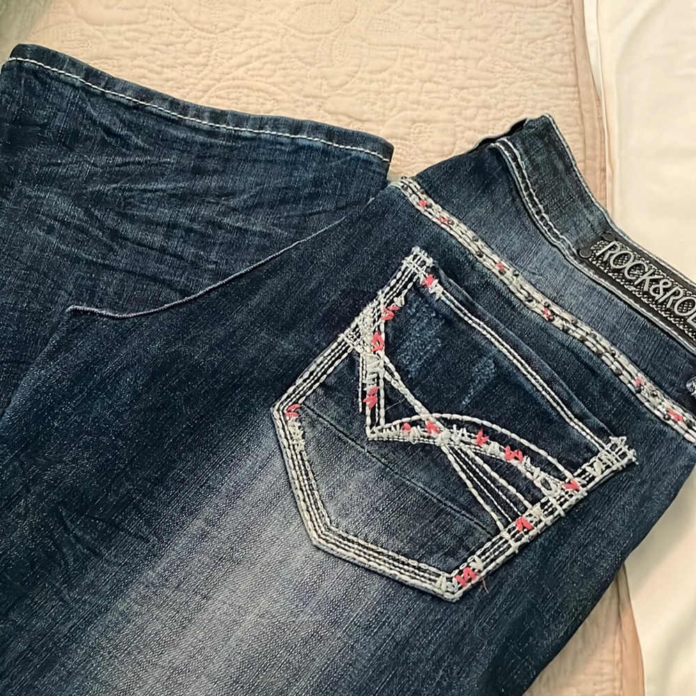Rock & Roll Riding Jean.  Waist 29X32 dark wash.